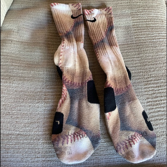 Mens Nike elite socks SZ large custom - Picture 1 of 4